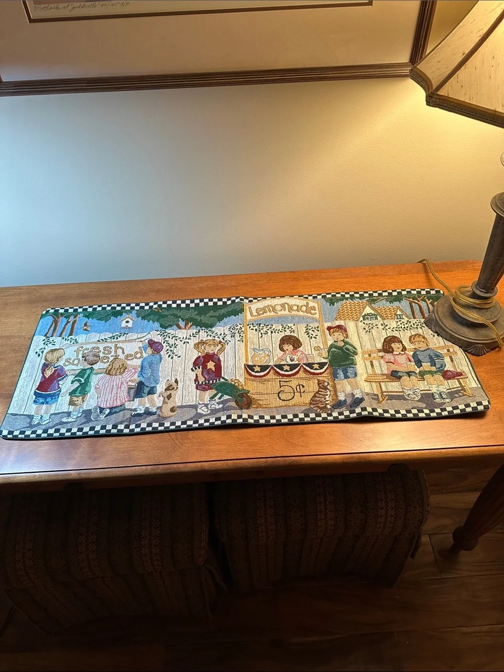 N/A tapestry table